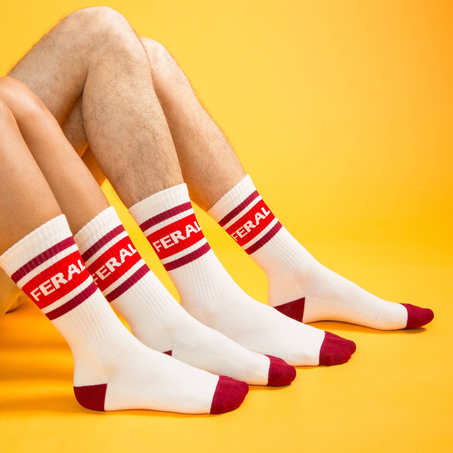 Feral Retro Crew Socks