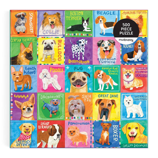 Pawsome Portraits 500 Piece Dog Puzzle