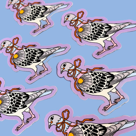 Pretty Pigeon Sticker