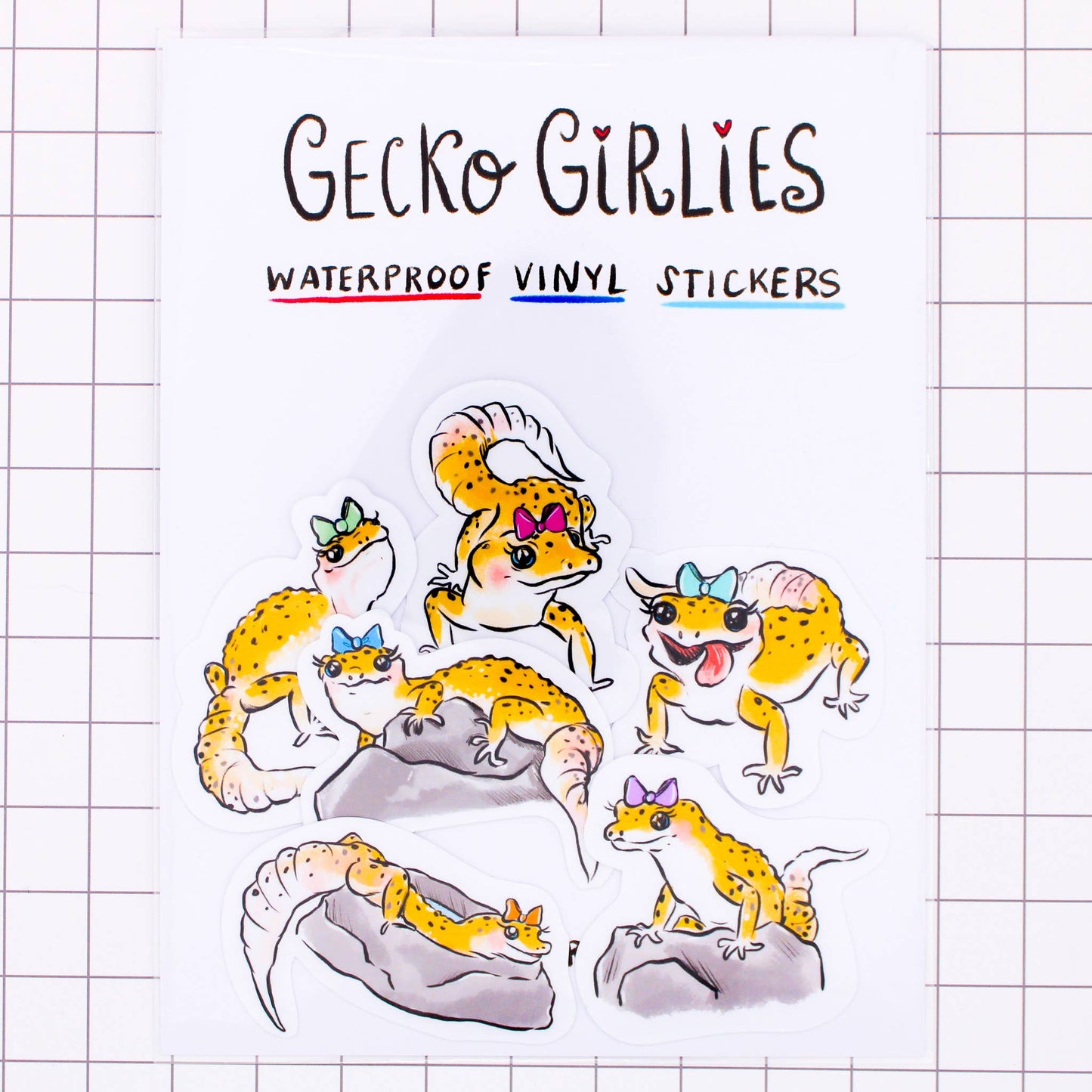 Gecko Girlies Sticker Pack
