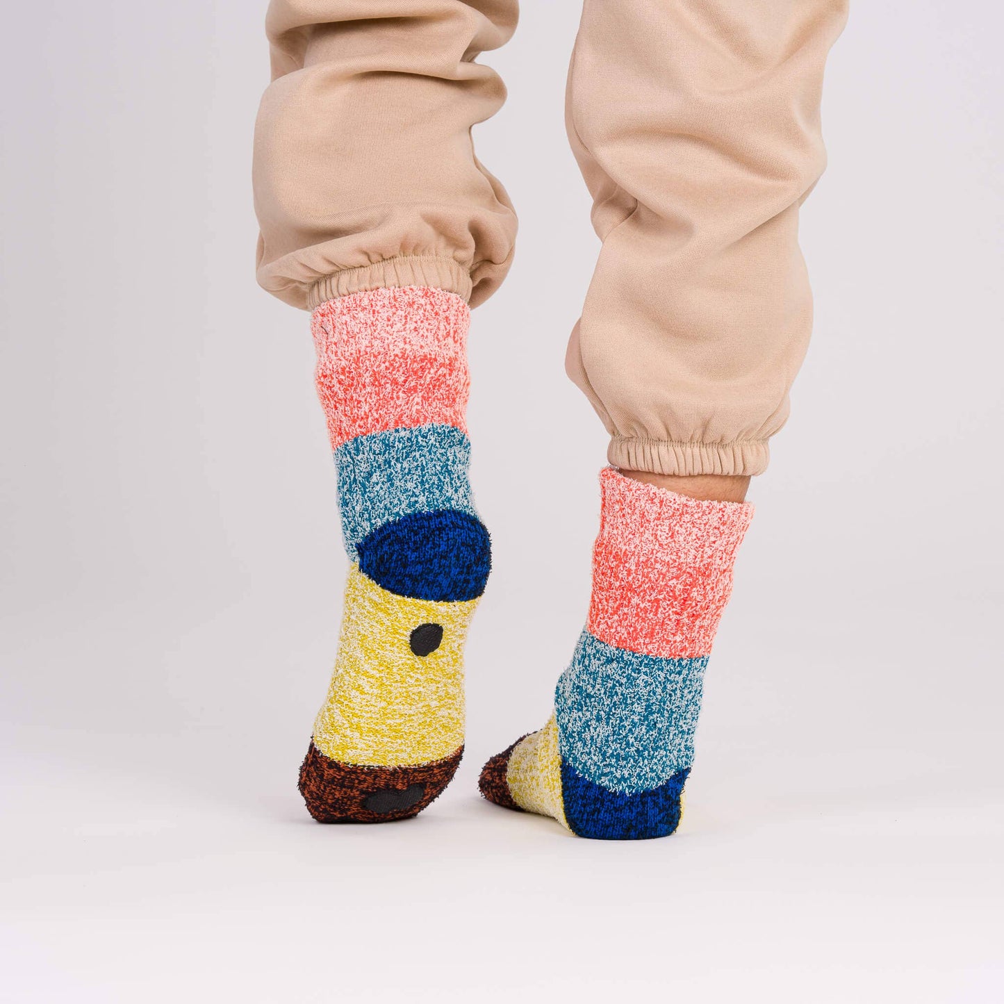 Color Band House Socks (Poppy)