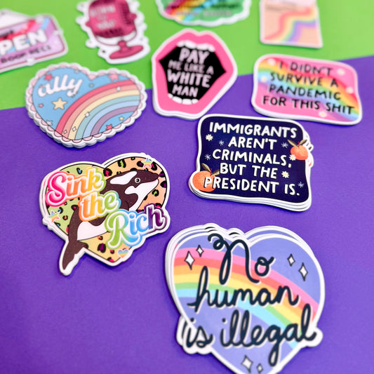 Immigrants Aren't Criminals But the President Is Sticker