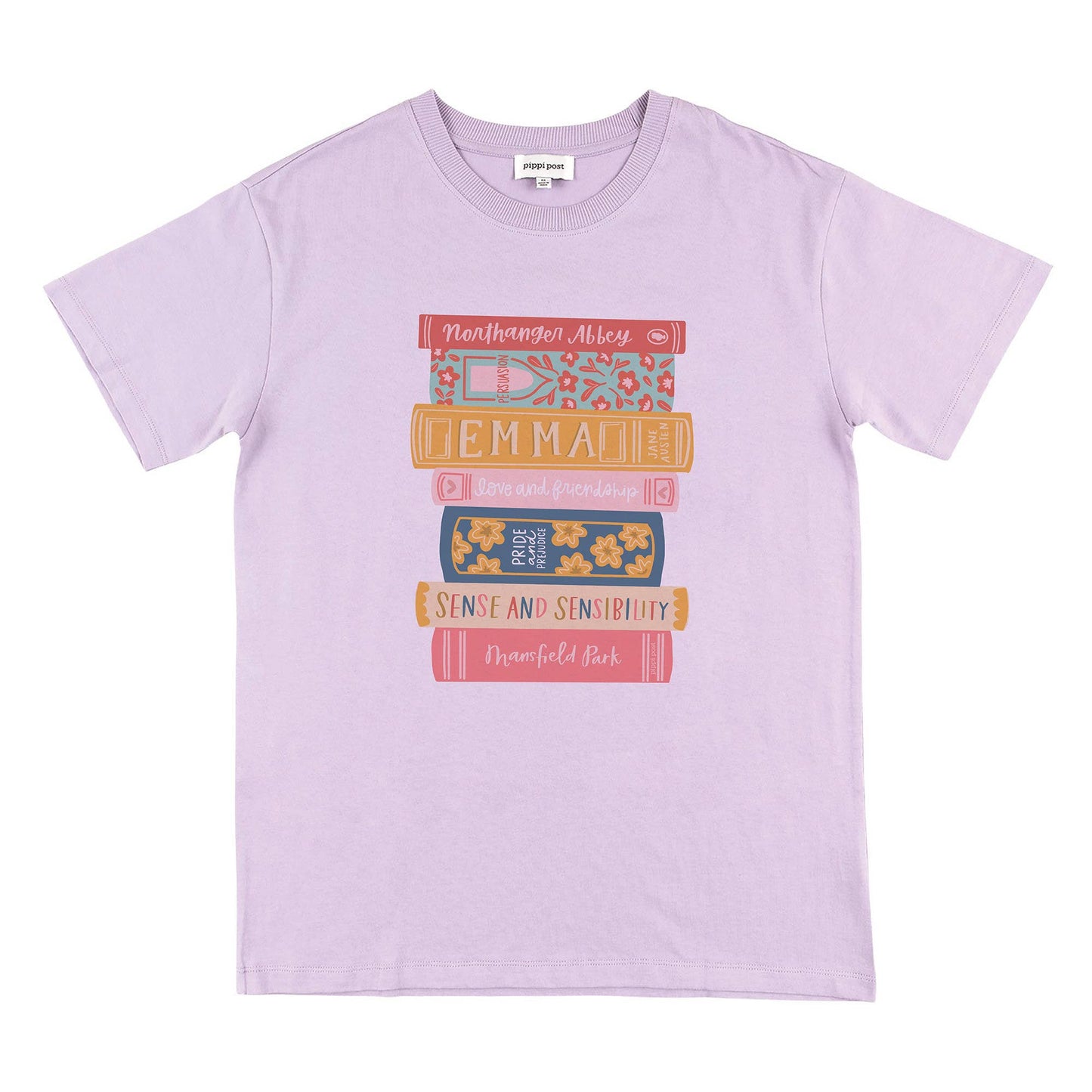 Jane Austen Book Stack Tee (XS S M)