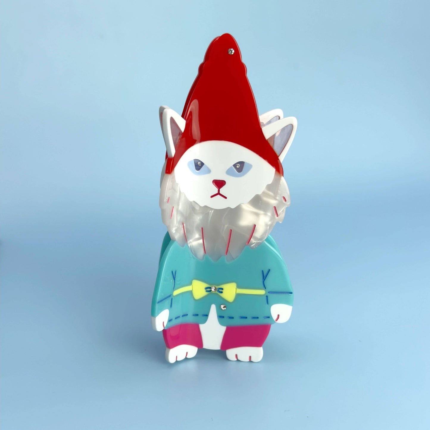Garden Gnome Cat Claw Clip