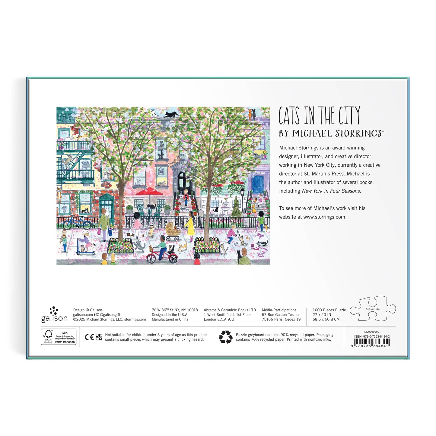 Cats In The City 1000 Piece Puzzle