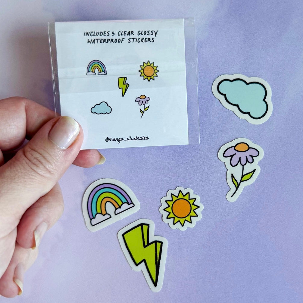Cute Doodles Mini Stickers #1