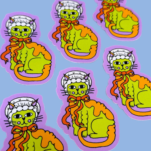 Silly Cat Sticker
