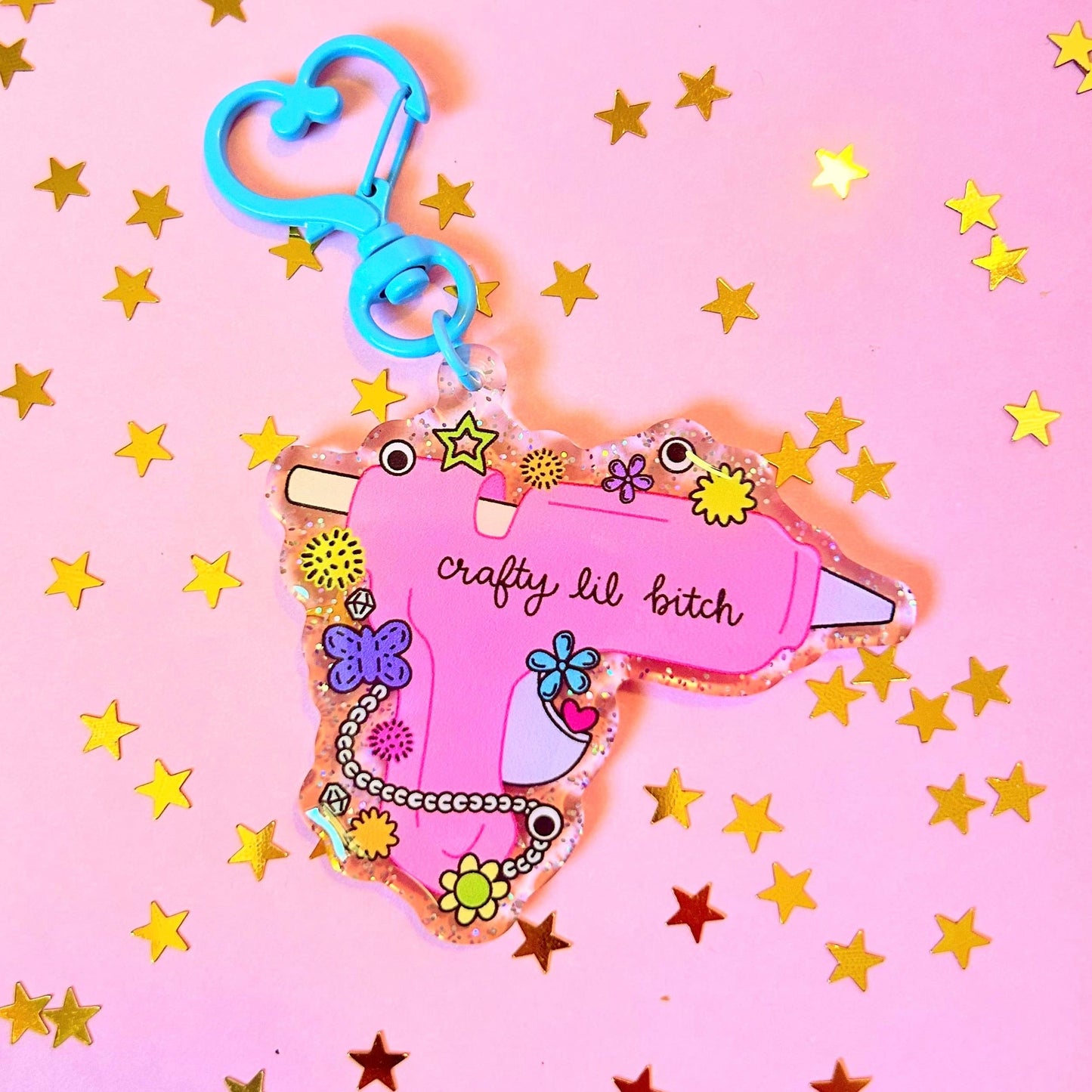 Crafty Lil Bitch Keychain