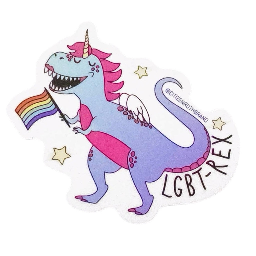 LGBT Rex Dinosaur Sticker