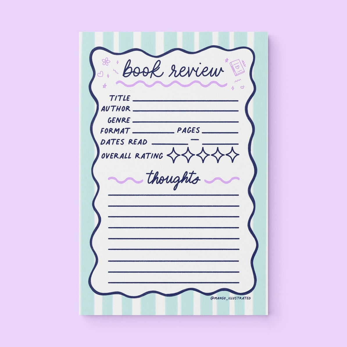 Book Review Notepad