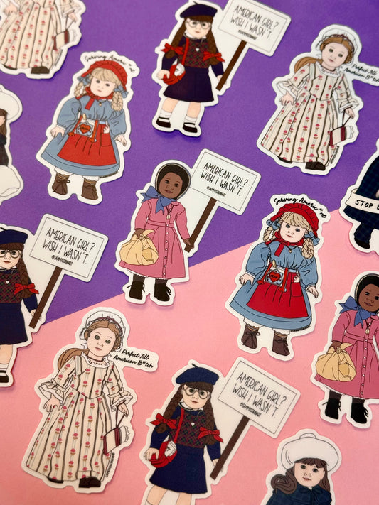 Kirsten “Serving Americ*nt” American Girl Doll Sticker