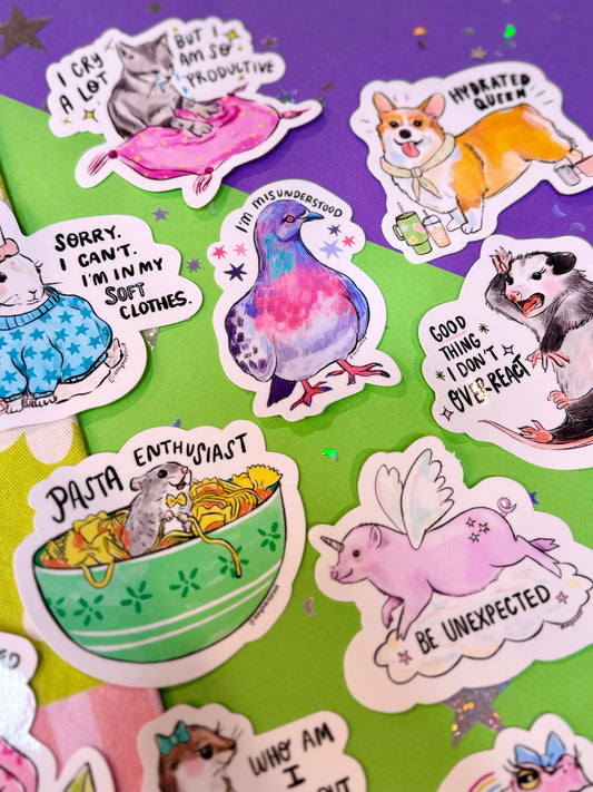 Misunderstood Pigeon Sticker