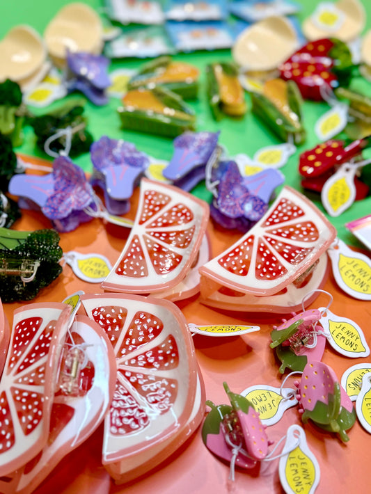 Purple Cauliflower Hair Claw