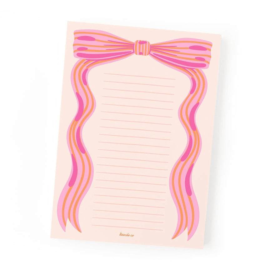 Little Bow Pink Notepad