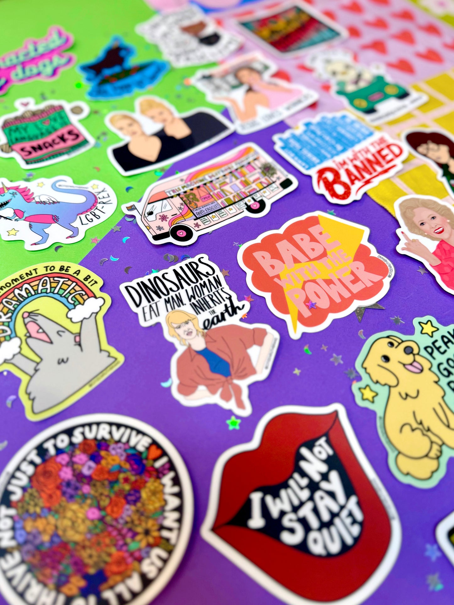 I Want Us All to Thrive Not Just to Survive Sticker
