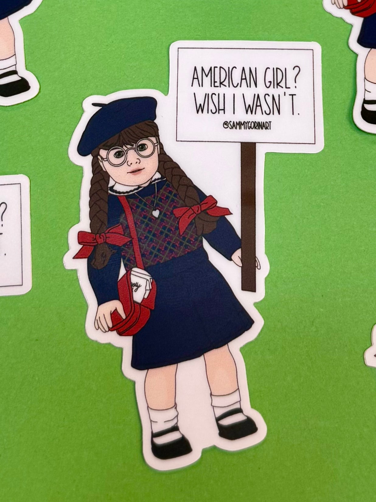Molly “Wish I Wasn’t” American Girl Sticker