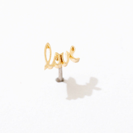 Love Single Stud Earring