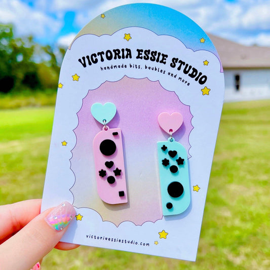 Pastel Switch Controller Earrings