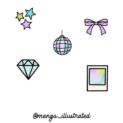 Cute Doodles Mini Stickers #2