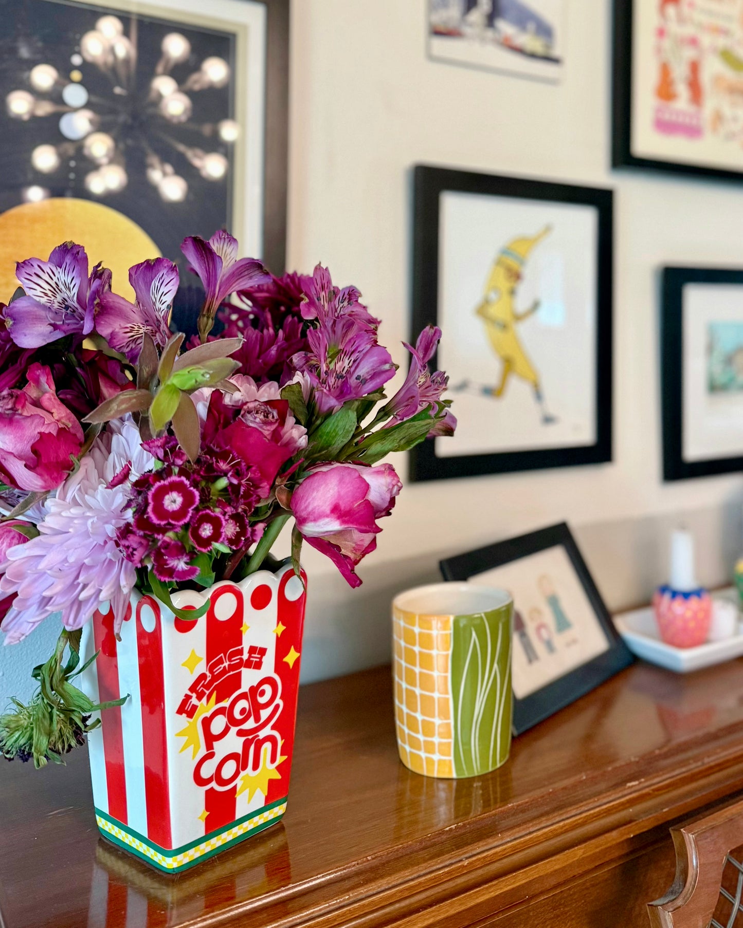 Popcorn Ceramic Vase