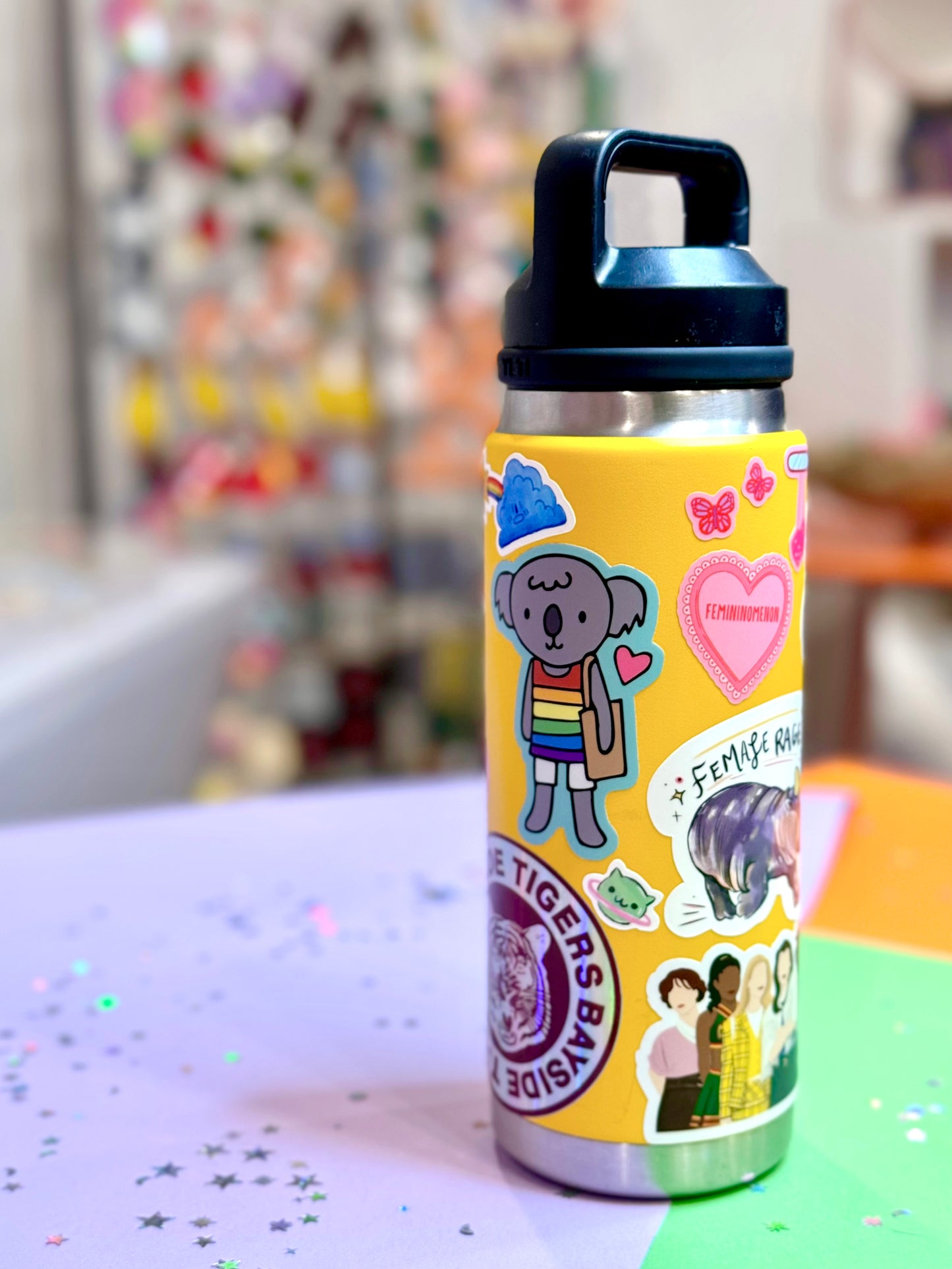 Female Rage Hippo Sticker