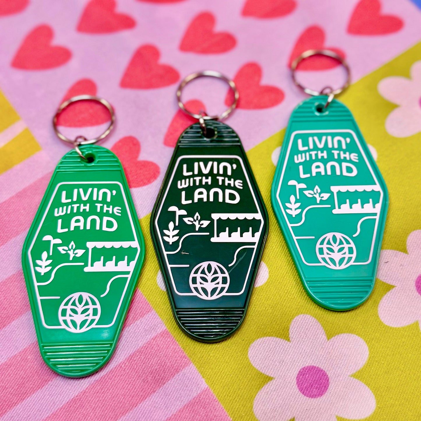 Living with the Land Keychain