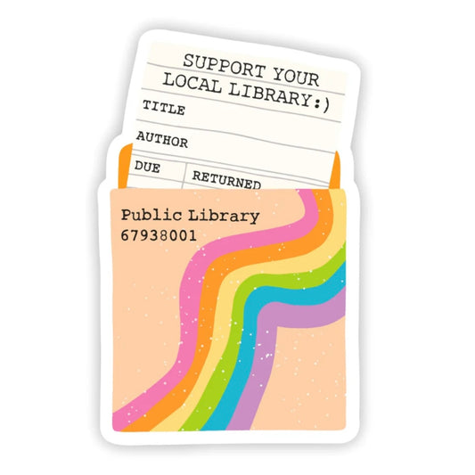 Support Your Local Library Sticker