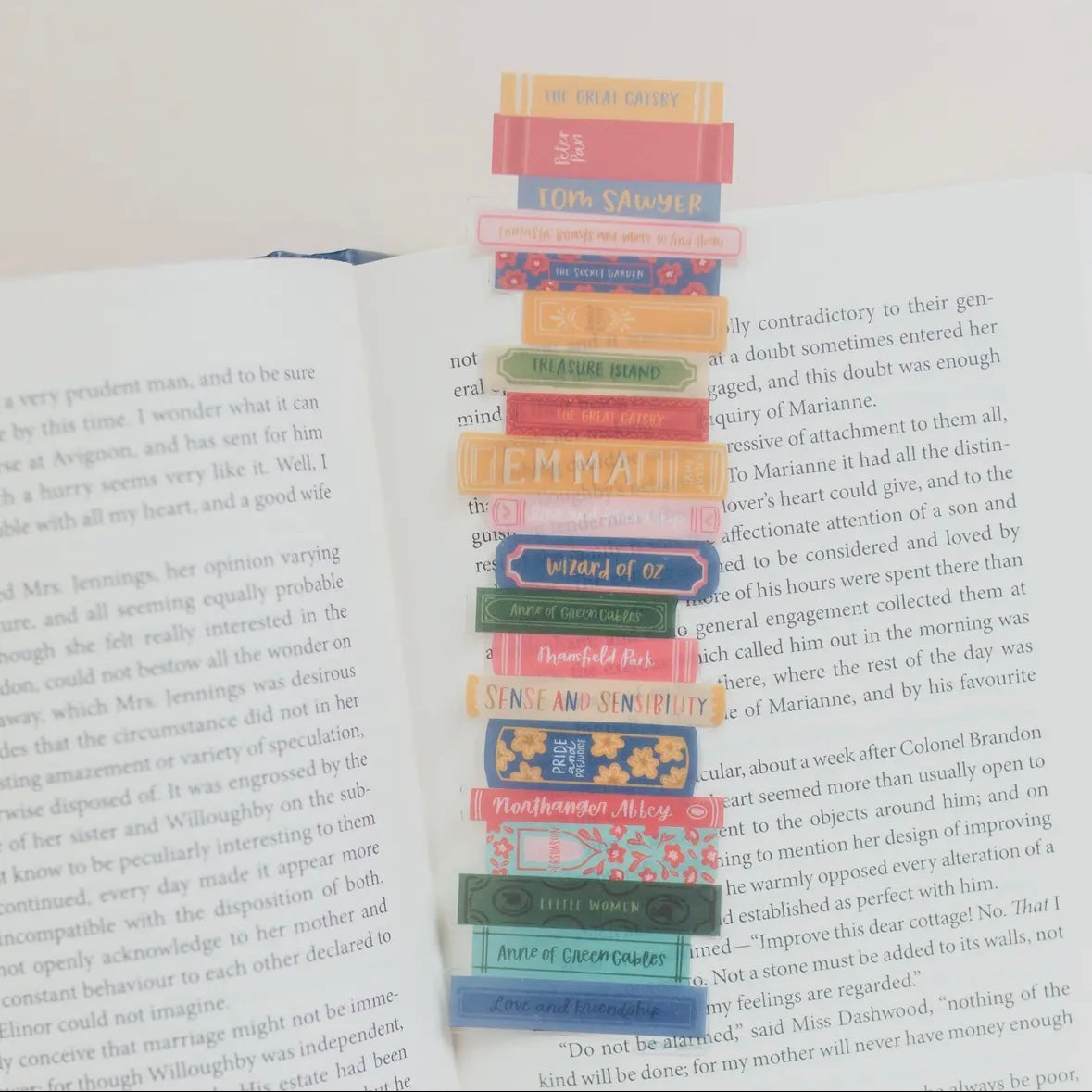 Classics Book Stack Bookmark