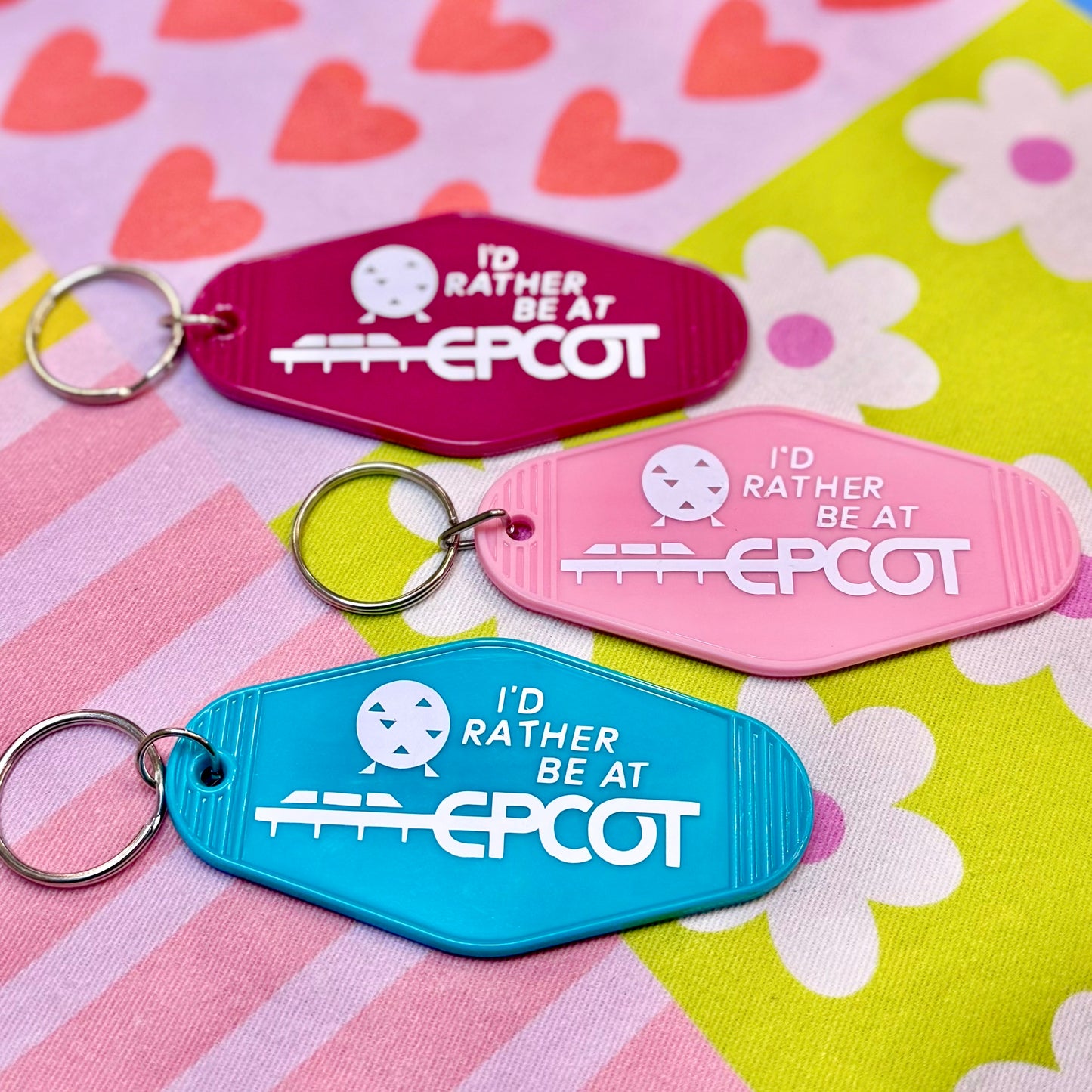 I’d Rather Be at Epcot Keychain