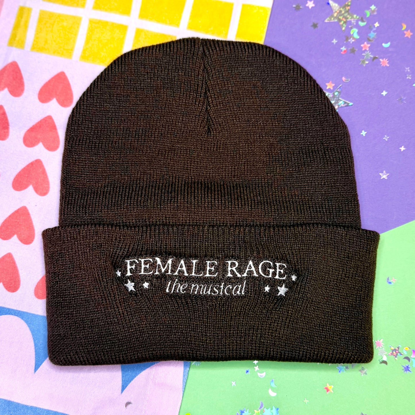 Female Rage: The Musical Beanie (Brown)