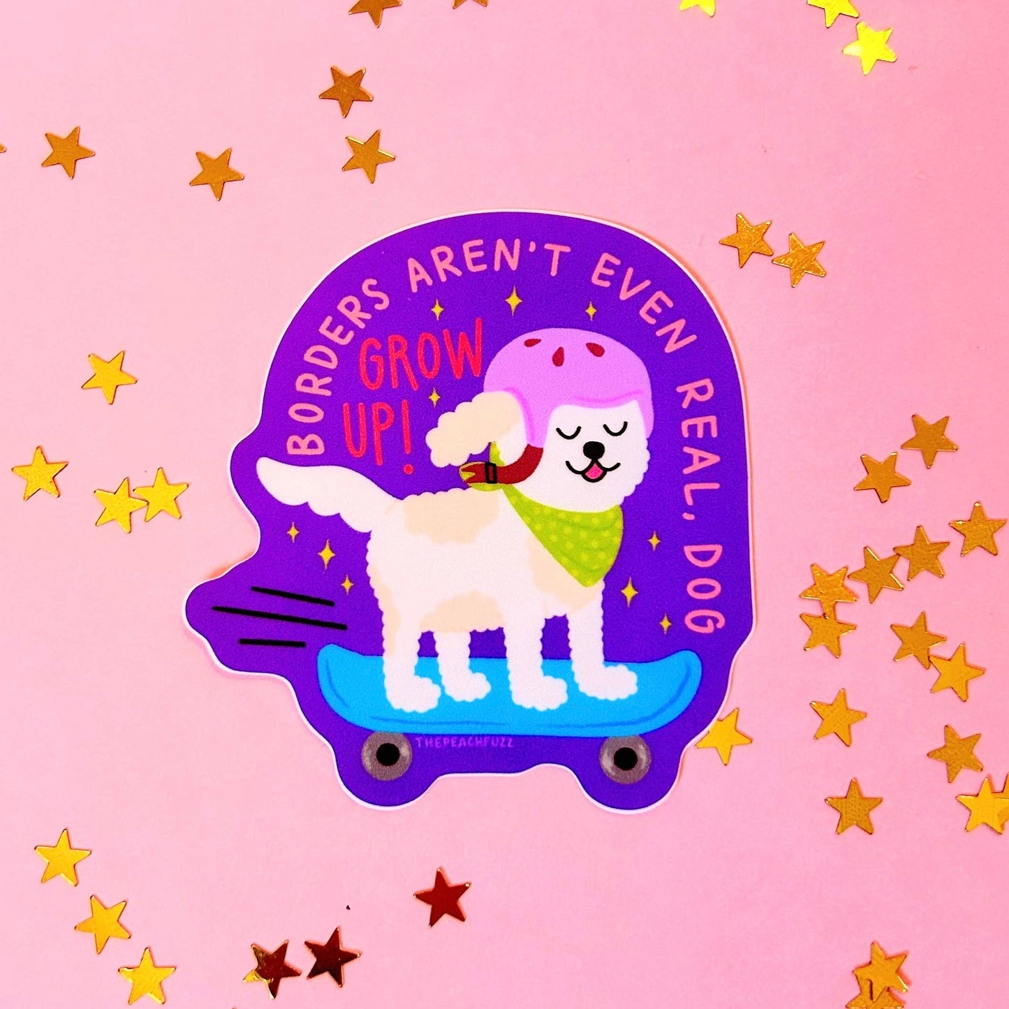 Borders Aren't Even Real Sticker