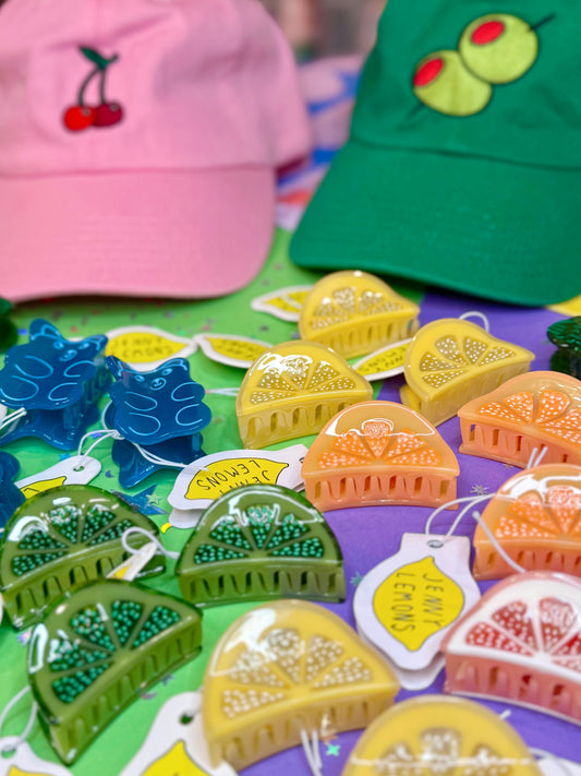 Cherries Embroidered Hat