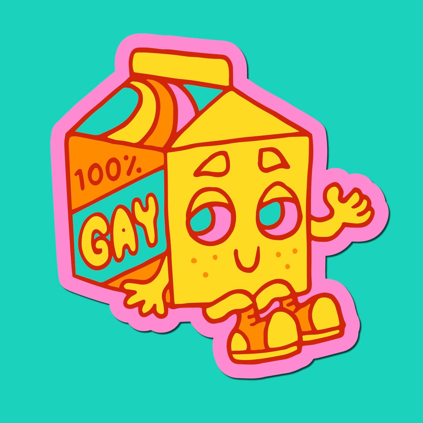 100% Gay Sticker
