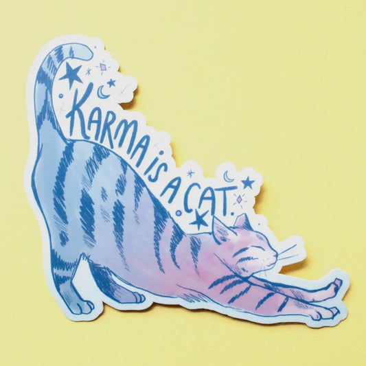 Karma is a Cat Sticker