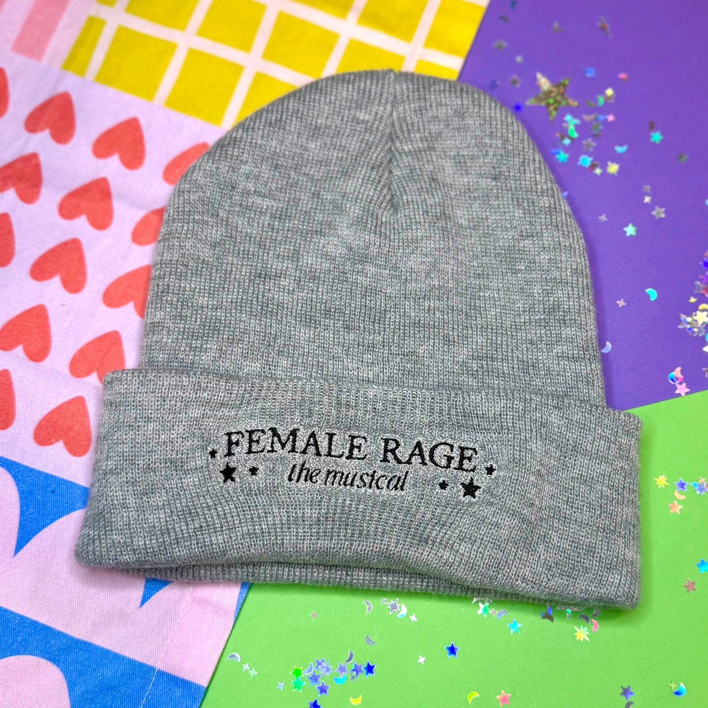 Female Rage: The Musical Beanie (Grey)