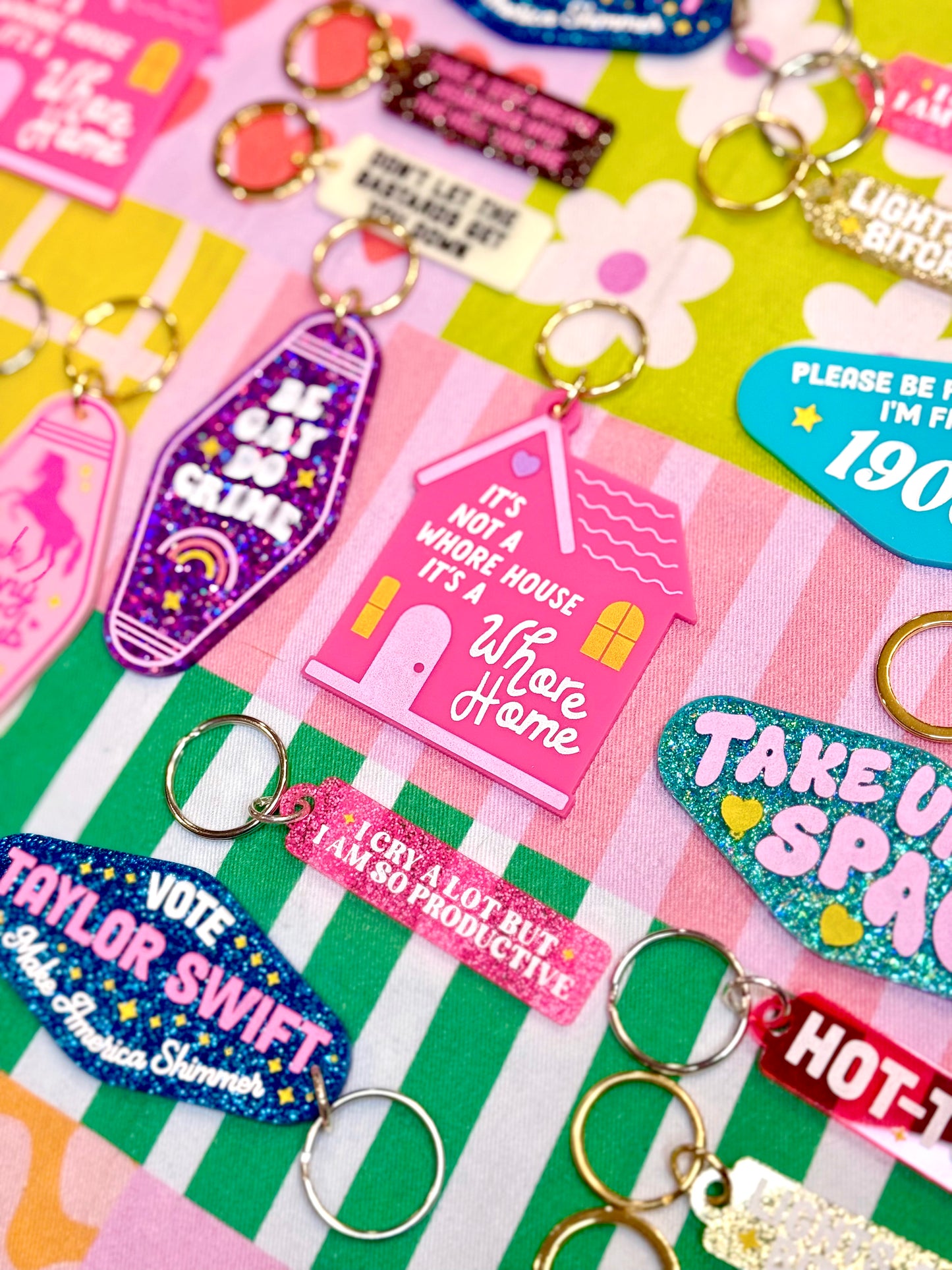 It's Not a Whore House, It's a Whore Home Keychain