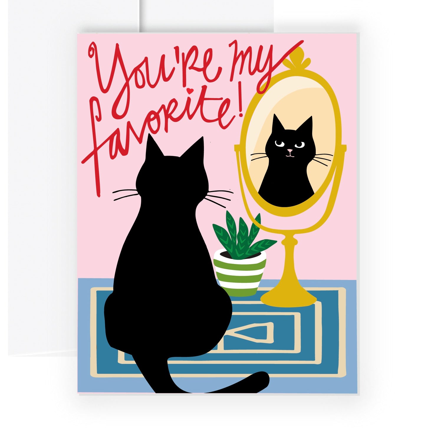 Black Cat “You're My Favorite” Card