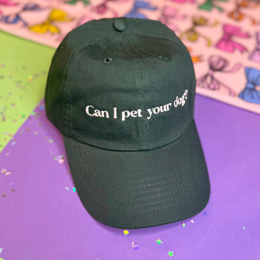 Can I Pet Your Dog Hat (Green)