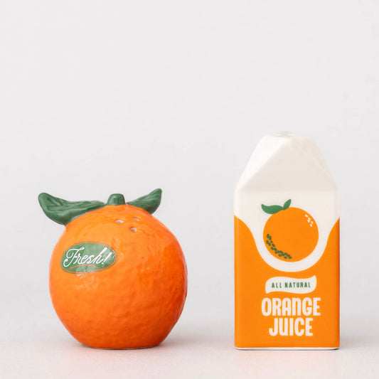 Orange Salt and Pepper Shakers