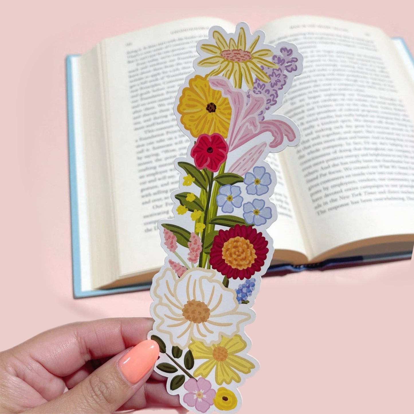 Wildflowers Die Cut Bookmark