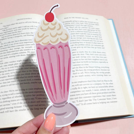 Milkshake Die Cut Bookmark