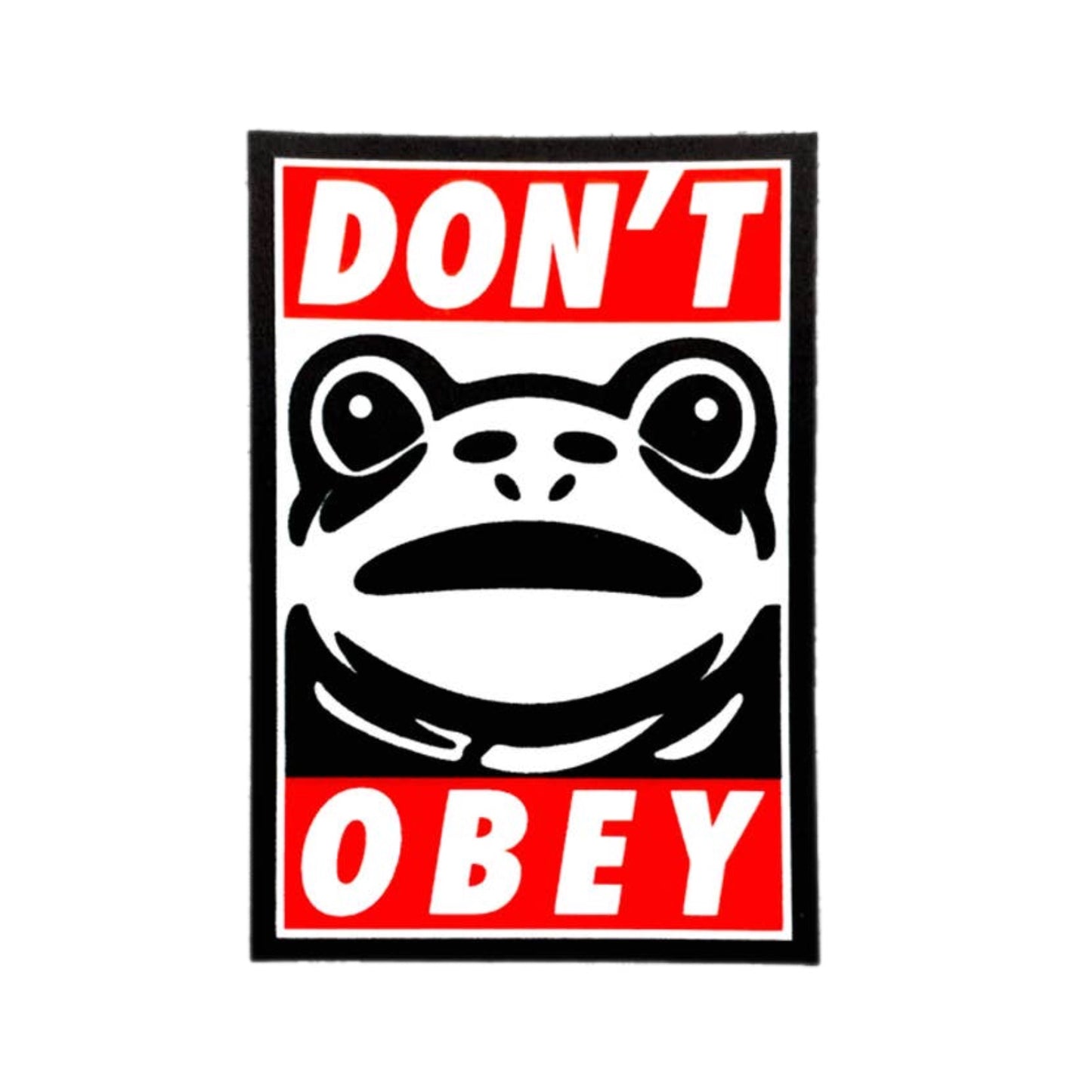 Portland Frog "Don't Obey" Magnet