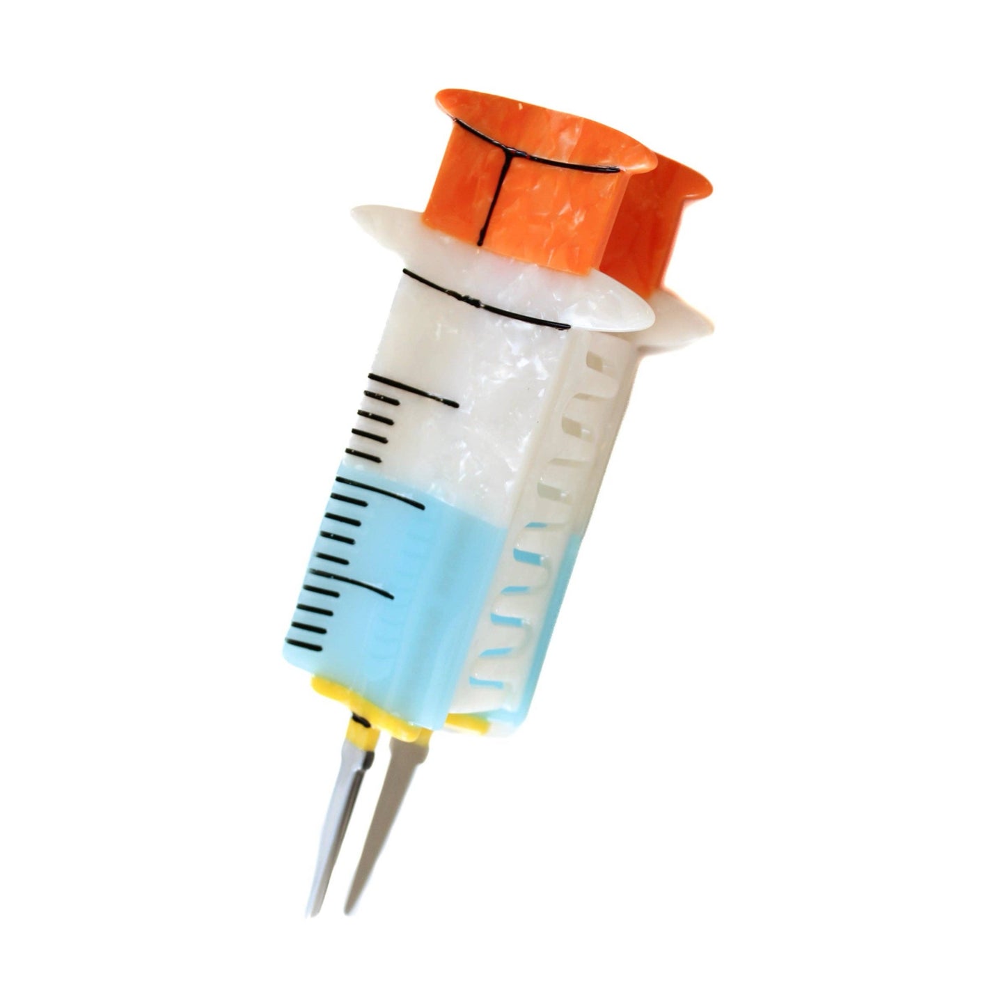 Syringe Hair Claw Clip