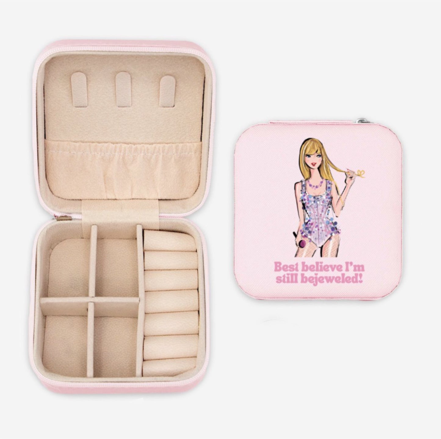 Taylor Swift Travel Jewelry Case (Pink)