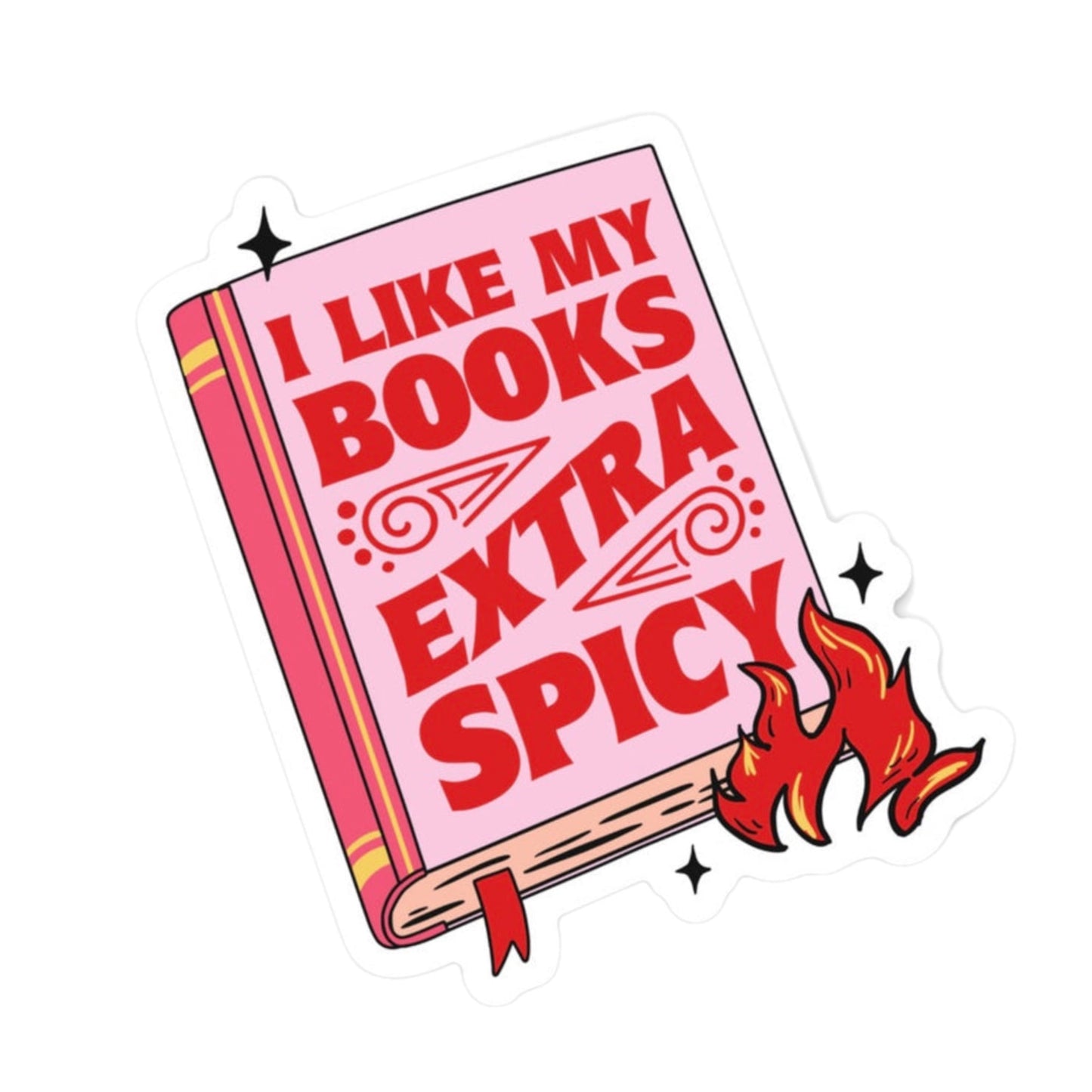 I Like My Books Extra Spicy Sticker