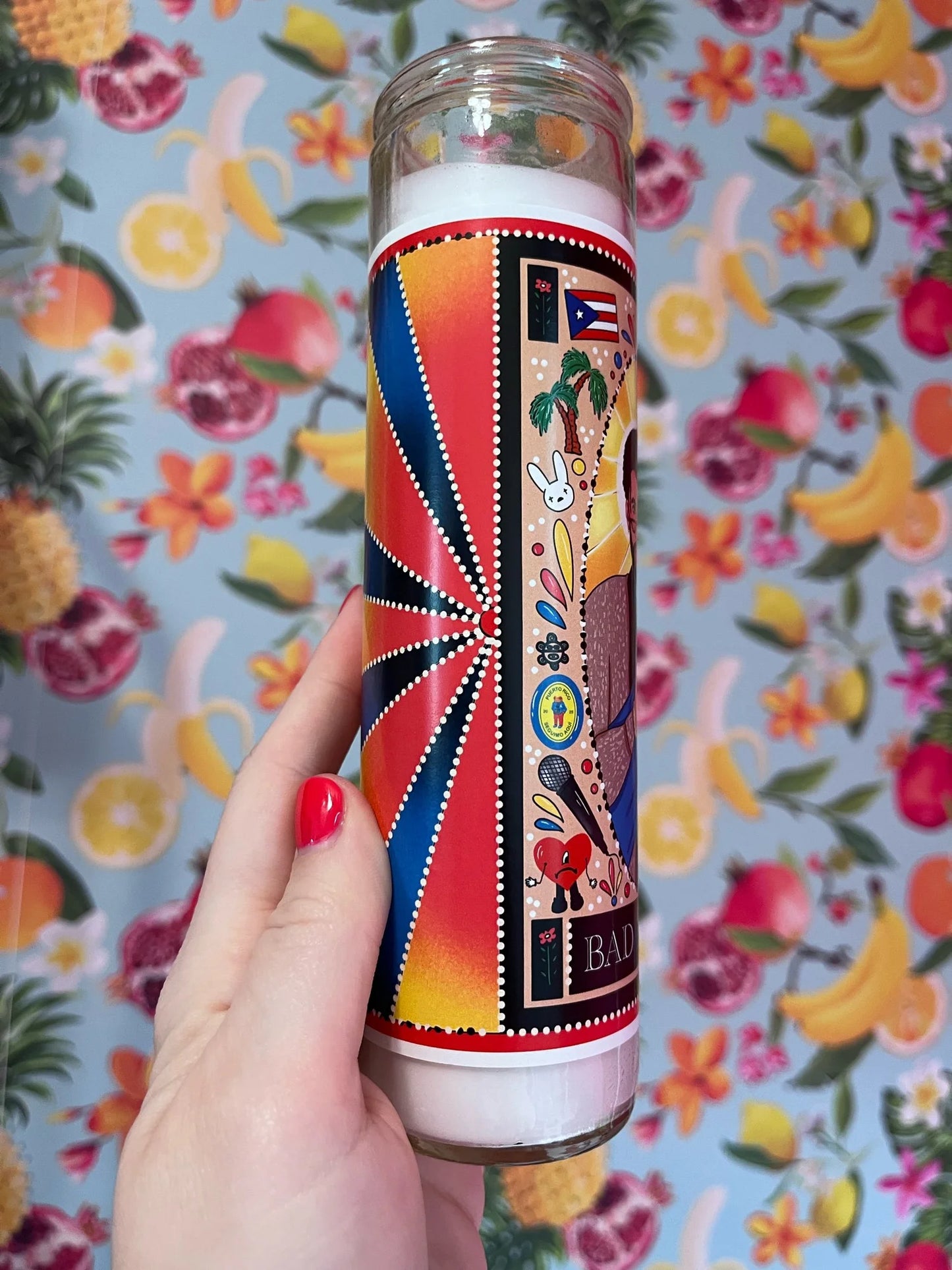 Saint Bad Bunny Candle