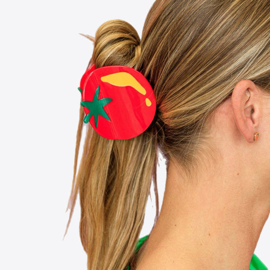 Tomato Hair Claw Clip