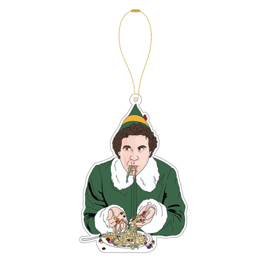 Elf Spaghetti Acrylic Christmas Ornament