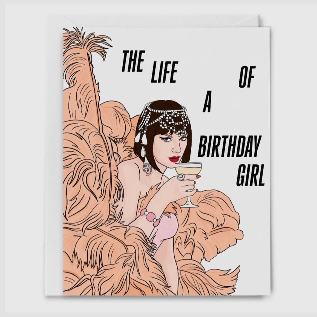 The Life of a Birthday Girl Card