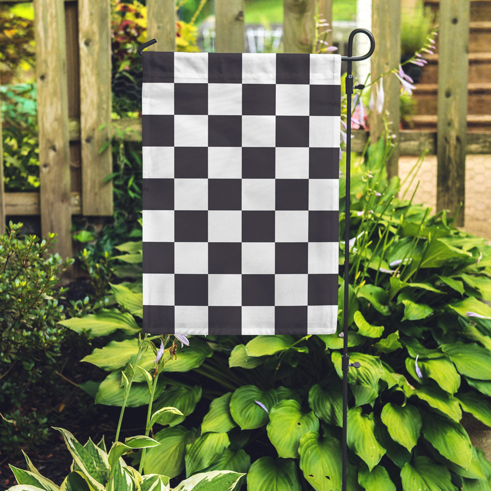 Garden Flag: Checkered Race Flag